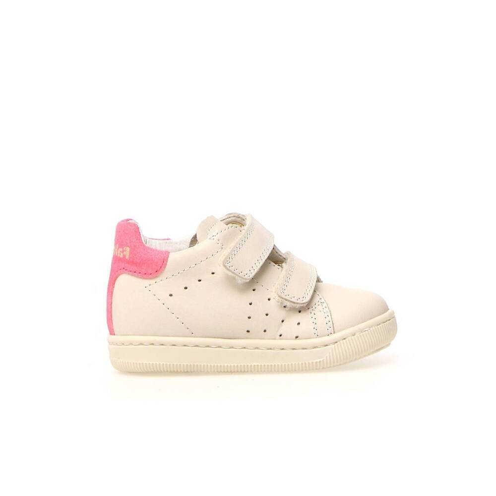 NEW FALCOTTO girls first walker sneaker in milk candy